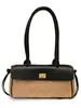 Bolso tipo baguette acolchado vintage estilo Chanel, patchwork de PU mate, nuevo otoño/invierno 2026, bolso de mano/hombro casual versátil