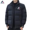 Abrigo de algodón acolchado con cuello alto para hombre, chaqueta gruesa de invierno cálida con cremallera, chaqueta informal acolchada de algodón, nuevo en stock