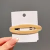 Celebridade da internet simples placa de acetato BB clipe para meninas franja lateral clipe lateral florido cor de casco de tartaruga oco gota d'água grampo de cabelo