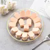 Esponja de Maquillaje Plana de Cinco Puntas Personalizada con Forma de Casita Pequeña Que se Expande al Exponerse al Agua, Es Hidrofílica, Suave, Delicada, No Absorbe el Maquillaje y Puede Usarse Tanto Seca como Húmeda