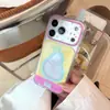 Resina Epoxi Adecuada para Funda de Teléfono Apple 17 16Pro Transparente Hueca Diseño de Frutas iPhone 18 Cobertura Completa 14 Colorida Chapada en Oro