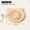 Plato de exhibición de madera maciza para pulsera de mano bandeja para circunferencia de muñeca estante de exhibición cuadrado con péndulo plato de almacenamiento de exhibición de joyería venta al por mayor