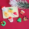 Set de Accesorios para Decoración Navideña Transfronteriza DIY Resina Dibujos Animados Navideños Materiales de Combinación de Pegamento de Crema Venta al por Mayor