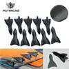 Peças de modificação de carro Decoração de teto de plástico ABS Antena estilo barbatana de tubarão Decoração 10 PEÇAS 1 conjunto