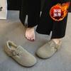 Sapatos Birkenstock para Mulheres, Mocassins Quentes com Forro de Lã, Novos Sapatos Peludos Outono e Inverno 2026, Birkenstock Slip-On Retrô com Duplo Algodão