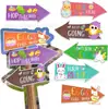 Cartel Popular Transfronterizo para Jardín de Pascua Señal Direccional de Flecha para Juego de Búsqueda del Tesoro en el Jardín de Fiesta de Pascua