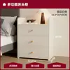Mesita de noche simple para dormitorios pequeños, modelo 2026, mueble de almacenamiento, estante de almacenamiento con cerradura, gabinete de noche