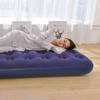 Cama Inflable Colchón de Aire Camping Colchoneta para Dormir Exterior Flocado Pvc Hogar Individual Doble Ensanchado