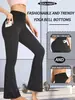 Novas Calças Flare de Cintura Alta Femininas Transfronteiriças da Amazon, Calças de Perna Larga Emagrecedoras e que Levantam o Bumbum, Alta Elasticidade para Esportes, Fitness e Uso Casual
