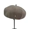 Boina de Lana Cálida Engrosada Nueva Otoño/Invierno 2026 para Mujer, Boina Octogonal Vintage, Sombrero de Calabaza Adelgazante, Moderno