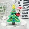 Llavero de Muñeco Navideño Transfronterizo Producto Nuevo Papá Noel Árbol de Navidad Decoración Colgante Pequeño Regalo Navideño 3D Venta al por Mayor