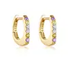 Brincos de Argola Zircônia Versáteis para o Dia a Dia, Ear Cuffs, Brincos de Design Exclusivo em Prata de Lei S925 para Mulheres com um Toque de Luxo