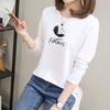 2800 # Camiseta de Manga Larga para Mujer Algodón Puro (Foto Real Tomada) (95 Algodón 5 Spandex) (Nuevo Tamaño XXL)