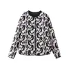 Moda transfronteriza más vendida en AliExpress: Ropa de mujer europea y americana, la nueva colección otoño/invierno de ZA, con chaquetas y abrigos de algodón con estampado animal.
