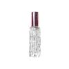 Botella de perfume de vidrio con atomizador de 10 ml, con boquilla de aluminio y oro rosa, para venta al por mayor