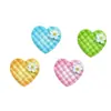 Mini Pequeño Cuadros Corazón Galleta Resina Accesorios Flor Corazón Juguete Comida Pasador Llavero Imán Refrigerador Accesorios