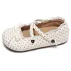 Sapatos de salto baixo estilo balé com laço retrô e sola grossa para mulheres, novo estilo de verão, com saias, sapatos Mary Jane