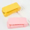 Máquina Seladora de Lanches Pequena Mini Seladora Térmica Saco Plástico Conservação de Lanches Alimentos Selador a Vácuo Clipe de Vedação