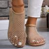 Sandalias de Moda 2024 Zapatos de Mujer Estilo Influencer Hada Estilo Callejero Nuevos de Alto Valor Versátiles