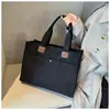 Bolsa de Lona en Stock, Bolso Cruzado de Compras, Bolsa Ecológica Simple, Bolso Tote con Logo, Bolsa para Documentos de Conferencia, Estampada y Engrosada