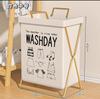 Cesta para Ropa Sucia Hogar de Pie Plegable Cesta de Almacenamiento con Tapa Dormitorio Baño Inodoro Almacenamiento Ropa Sucia