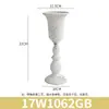 Vaso de Arte Floral Vintage de Ferro Forjado Branco Desgastado Descascando Ornamento Decorativo Americano
