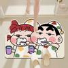 Alfombra de Piso de Barro de Diatomeas Crayon Xiaoxin, Felpudo Doméstico para Baño, Absorbente de Agua, Secado Rápido, Resistente a la Suciedad, Resistente al Desgaste, Antideslizante