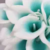 Estilo Ins de Alta Qualidade Branco e Verde PU Lírio Calla Mini Lírio Calla Comércio Exterior Decoração de Casa Toque Realista Flor Artificial