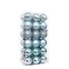 Bola de Plástico Galvanizado 4cm Mini Pingente de Bola de Natal Suprimentos de Natal Bola Decorativa Colorida Acessórios de Dia dos Namorados