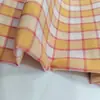 Fornecimento direto de fábrica em estoque tecido para saia-vestido de algodão tingido em fio com padrão xadrez bolha