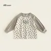 Ropa Infantil Otoño 2025 Nuevo Estilo Coreano Amigable con la Piel Cómodo de Moda Camiseta de Otoño para Niños y Niñas Camiseta Básica de Manga Larga