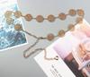 Cadena de cintura de círculo de metal Traje de falda decorativo para mujer Cintura ajustada Moda versátil Cadena de cinturón para jeans Cinturón pequeño