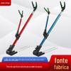 Bateria de inserção no solo removível com reforço, suporte de vara de pesca com bateria de suspensão traseira ajustável, suporte rotativo de aço inoxidável