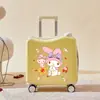 Caja para sentarse y montar equipaje infantil caja de cabina de 18 pulgadas maleta de trolley mini caja para montar caja de paseo para niños artefacto para caminar para bebé de dibujos animados