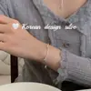 Estilo Ins Coreano Joyería de Mano Simple y de Alta Gama Pulsera de Moño Brillante de Plata de Ley S925 Exquisita y Versátil de Nicho