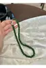 Collar de Cuentas Verdes Estilo Chino, Elegante y Moderno, Popular Cadena para Clavícula, Diseño de Nicho de Lujo Ligero, Cadena de Cuello de Gama Alta