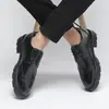 Sapatos de Couro Masculinos que Aumentam a Altura 10cm, Sapatos Brogue Masculinos que Aumentam a Altura 8cm, Sapatos de Casamento Masculinos Formais de Negócios com Solado Grosso, Sapatos Masculinos