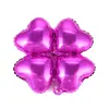 Globos de papel de aluminio de trébol de cuatro hojas de 18 pulgadas para fiestas navideñas, reuniones de cumpleaños, decoraciones de eventos, globos de papel de aluminio al por mayor