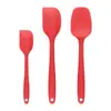 Conjunto de Ferramentas de Confeitaria Raspa-Bolo de Silicone Conjunto de 3 Peças Espátula para Bolo e Creme Raspa-Bolo Raspa-T