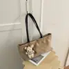 2026 Nueva Moda Coreana Estilo Minimalista de Nicho Bolso Tote Gran Capacidad Casual Simple Bolso de Hombro Cruzado