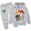 100Cm-160Cm Ropa Infantil Mediana y Grande Traje Infantil Sudadera con Capucha Sudadera + Pantalones Pb607