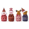 Decoraciones Navideñas Haobei Nueva Bolsa de Manzana Tejida Bolsa de Manzana para Personas Mayores Bolsa de Regalo Navideño Bolsa de Regalo de Muñeco de Nieve