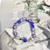 Pulseira de Contas de Cerâmica Estrela Concha Estilo Resort para Mulheres, Pulseira Exquisita de Nicho de Luxo Leve, Pulseira de Festa Estudantil de Alto Nível