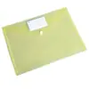 Bolsa para Archivos A4 Engrosada con Etiqueta para Tarjeta de Presentación Bolsa de Archivos Transparente de Plástico PP Colorida Bolsa de Almacenamiento para Documentos de Oficina y Exámenes