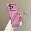 Capa Fosca Personalizada com Bolhas Shell Adequada para iPhone 18 Pro Max, Novo Modelo para Apple 17, 16/15 com Cordão