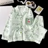 Conjunto de Pijama Masculino Primavera e Outono 2026 Novo Seda de Gelo Manga Longa Roupa de Casa para Meninos Médios e Grandes Fino Conjunto de Ar Condicionado