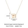 Advanced Sense 26 Pingente de Contas de Letras Banhado a Cobre 14K Ouro Gota Óleo Colar de Letras Inglesas Pingente Único Acessórios de Joias DIY