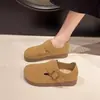 Zapatos Birkenstock de suela gruesa de cobertura total para mujer, nuevos versátiles de moda casual sin cordones para el otoño de 2026, zapatos Birkenstock mate