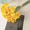 Ramo de narcisos artificiales, decoraciones de mesa estilo nórdico para sala de estar en casa, adecuado para explosiones transfronterizas del Día de la Madre