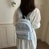 Mochila estrellada estilo coreano y juvenil para estudiantes universitarias, mochila versátil de gran capacidad para viajes y uso diario
